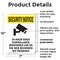Signmission 24 Hour Video Surveillance With Symbol OSHA Security Notice Sign, Plastic, 7in W x 10in L, 2PK OS-2PACK-SN-P-710-V-11692 - alternate 2